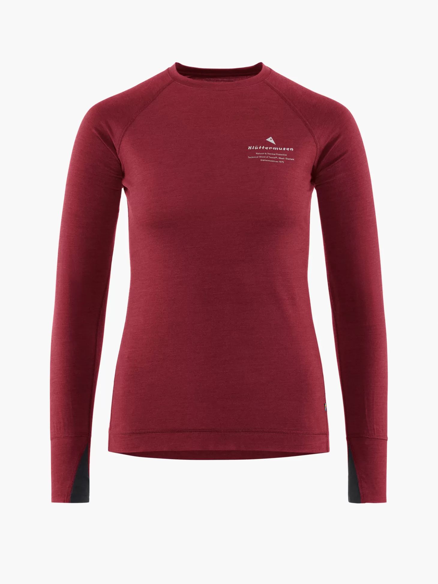 Klättermusen T-Shirts & Toppar-Fafne Dark Russet