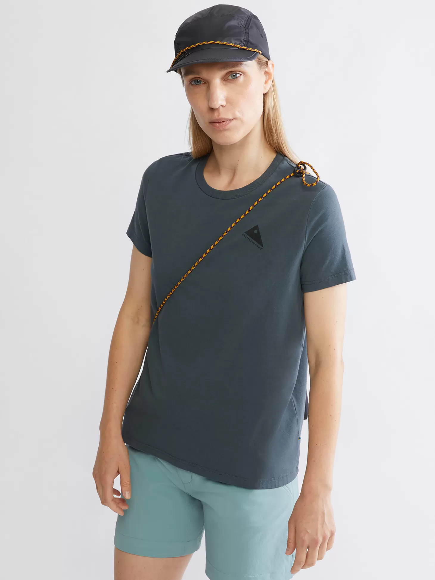 Klättermusen T-Shirts & Toppar-Runa Nomad Thistle Blue
